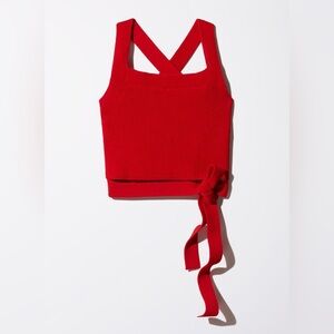 Wilfred Cayenne Tie-Back Tank (raspberry)